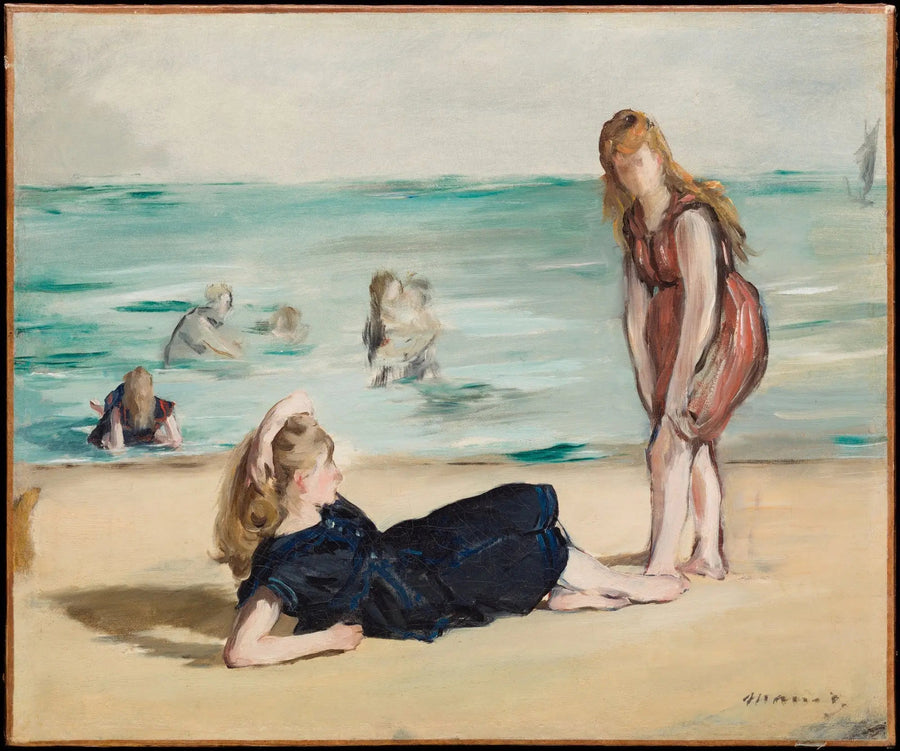 Na praia - Édouard Manet