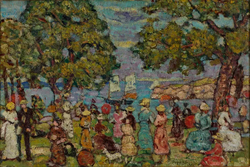 Na praia - Maurice Prendergast