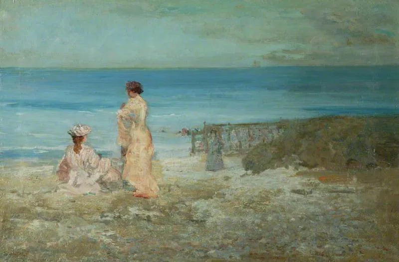 Na praia, Swanage - Charles Conder