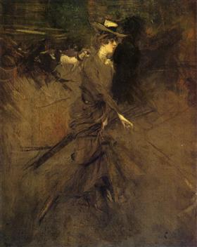 Na promenade - Giovanni Boldini