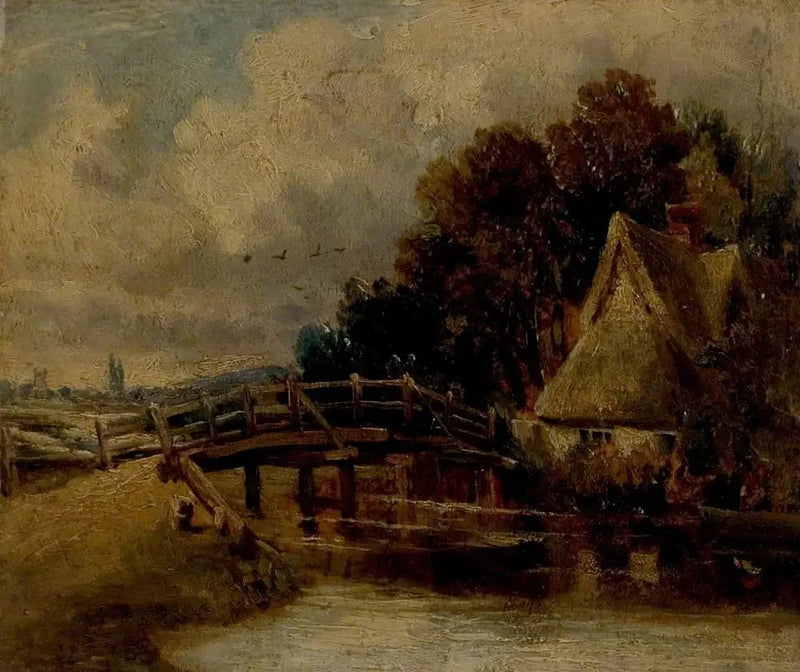 À beira do Stour perto de East Bergholt, Suffolk - John Constable