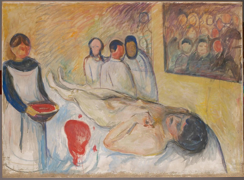 Na mesa de operação - Edvard Munch