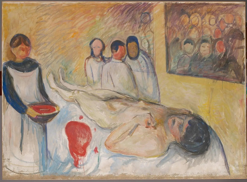 Na mesa de operação - Edvard Munch