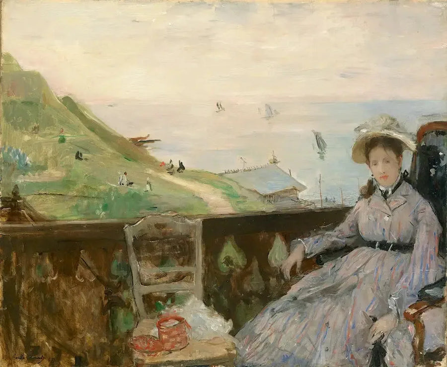 No terraço - Berthe Morisot