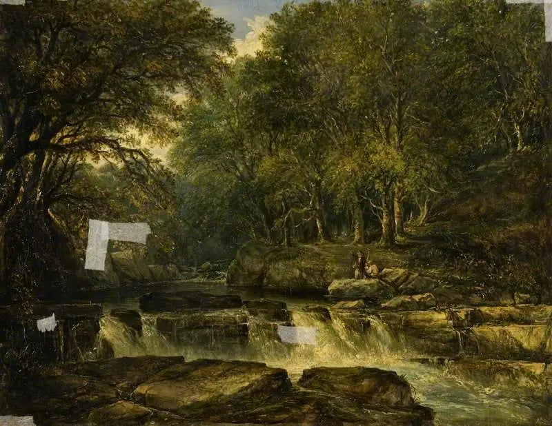 No rio Wye, Herefordshire - John Constable