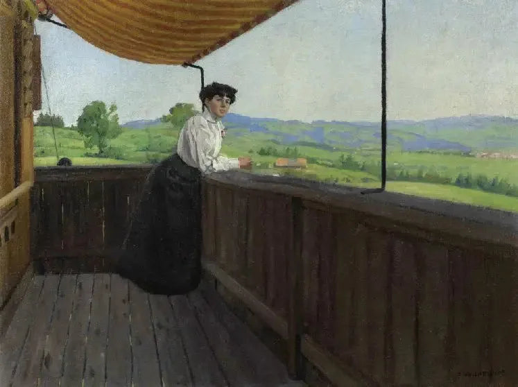 Na sacada - Félix Vallotton