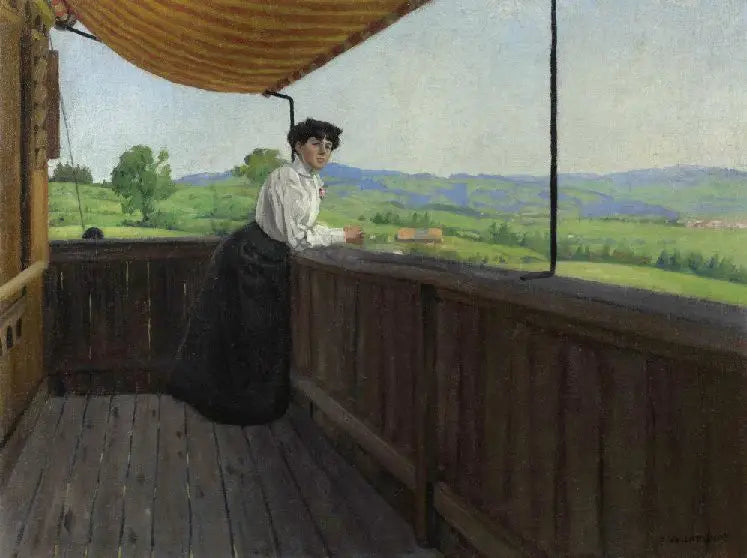 Na sacada - Félix Vallotton