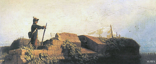 Sur le bastion	- Carl Spitzweg - Reproductions de tableaux et peintures haut de gamme