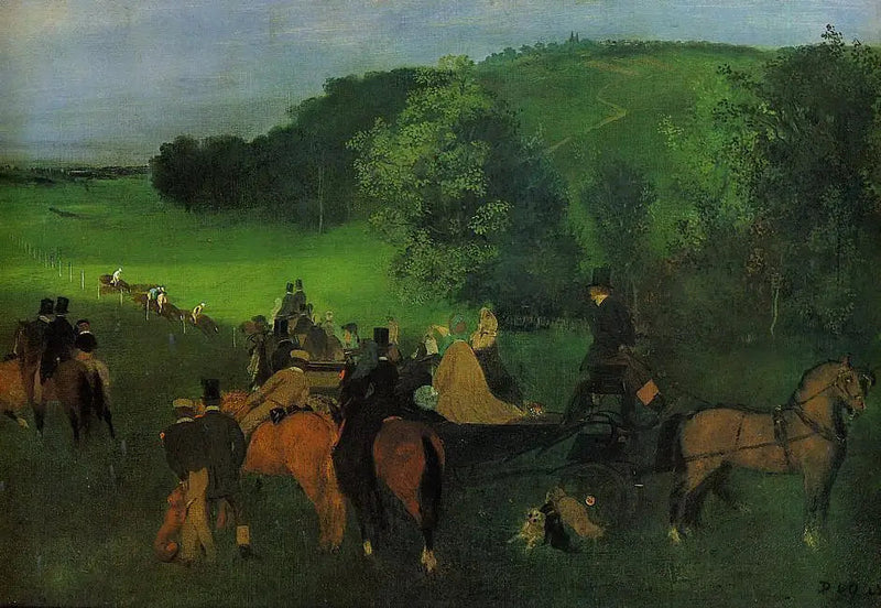 No campo de corrida - Edgar Degas