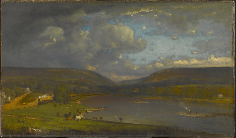 No rio Delaware - George Inness