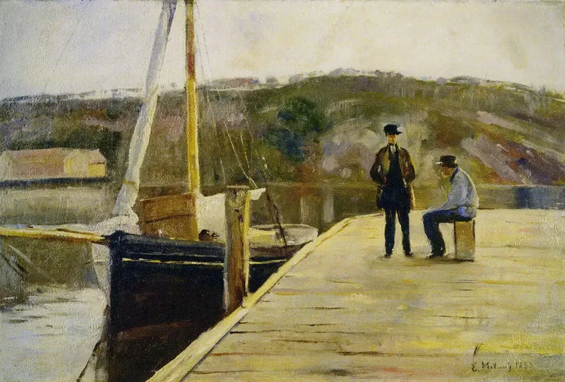 Na doca - Edvard Munch