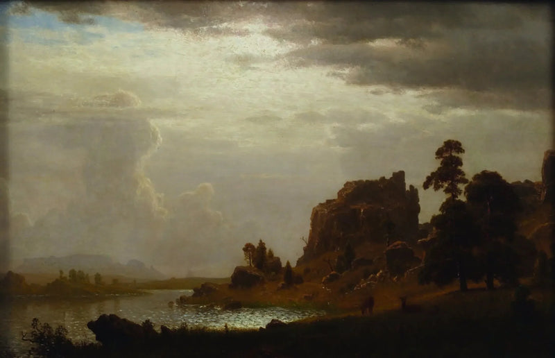 Na Sweetwater perto do Portão do Diabo - Albert Bierstadt