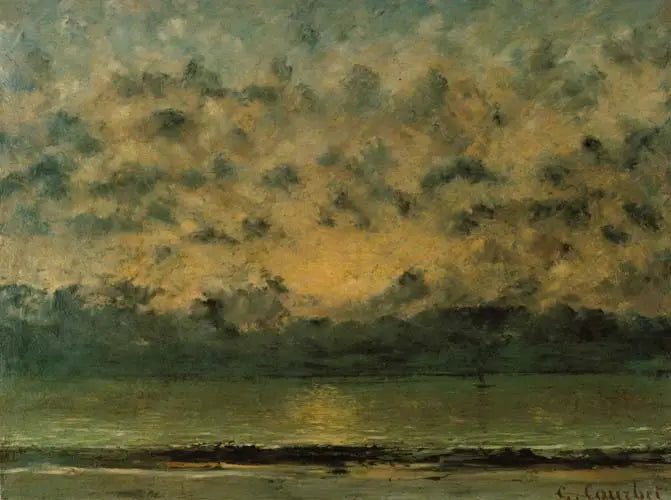 Às margens do Lago de Genebra - Gustave Courbet