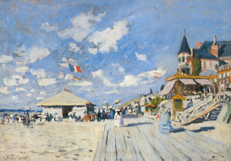 Nas pranchas de Trouville - Claude Monet