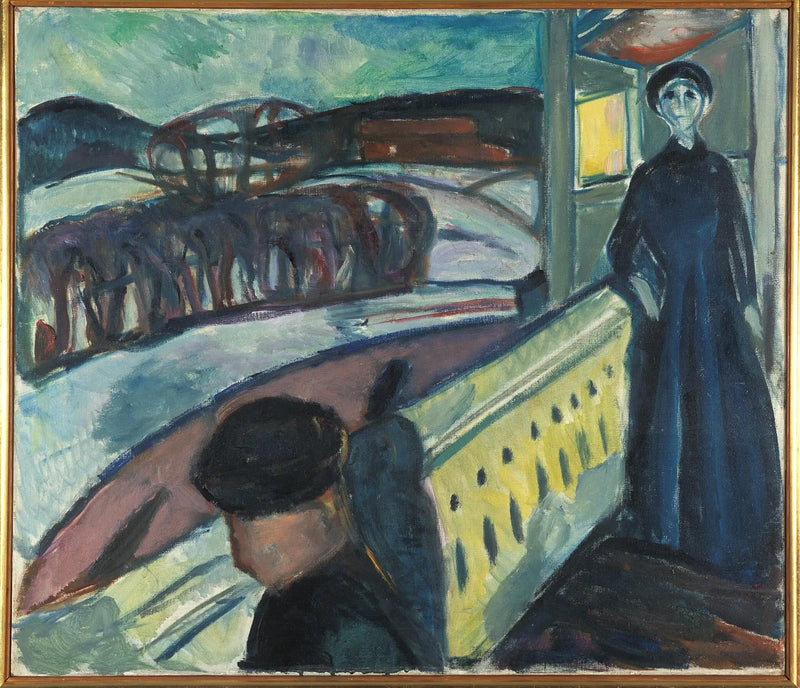 Na escada da varanda - Edvard Munch