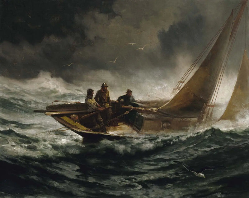 Superar uma tempestade - Edward Moran