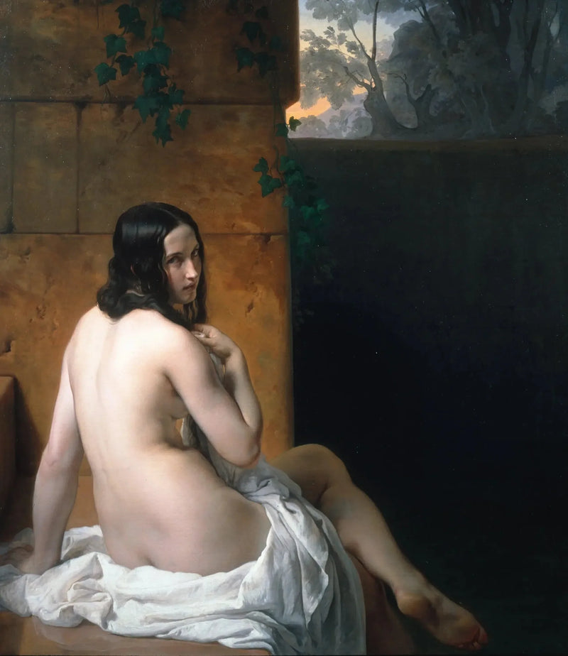 Suzanne tomando banho - Francesco Hayez