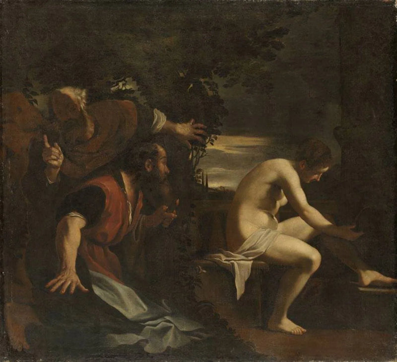 Suzanne e os idosos. - Guercino