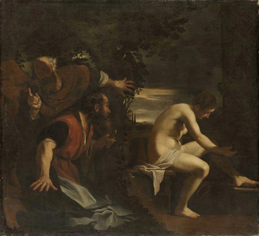 Suzanne e os idosos. - Guercino