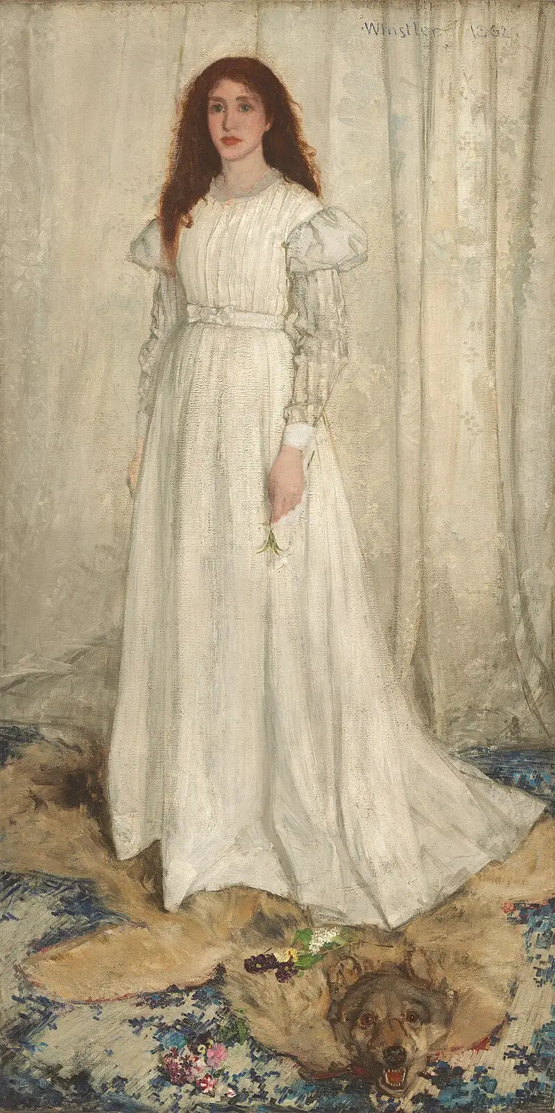 Sinfonia em branco nº 1: a jovem em branco - James Abbott McNeill Whistler