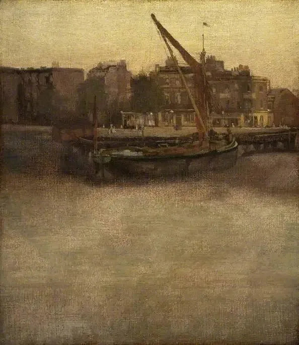 Sinfonia em cinza e marrom: Lindsey Row, Chelsea - James Abbott McNeill Whistler