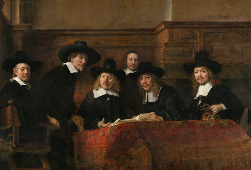 O Síndico da guilda dos tecelões - Rembrandt