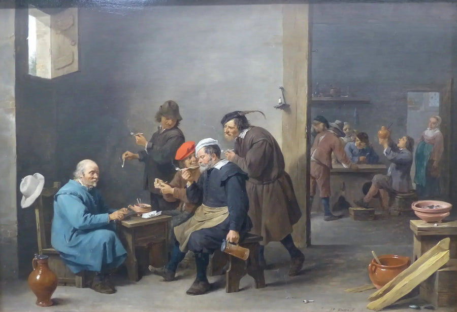 Tabagie - "O homem de chapéu branco" - David Teniers Júnior