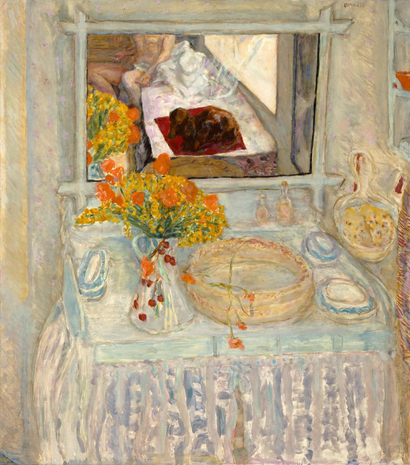 Mesa de toalete com espelho - Pierre Bonnard