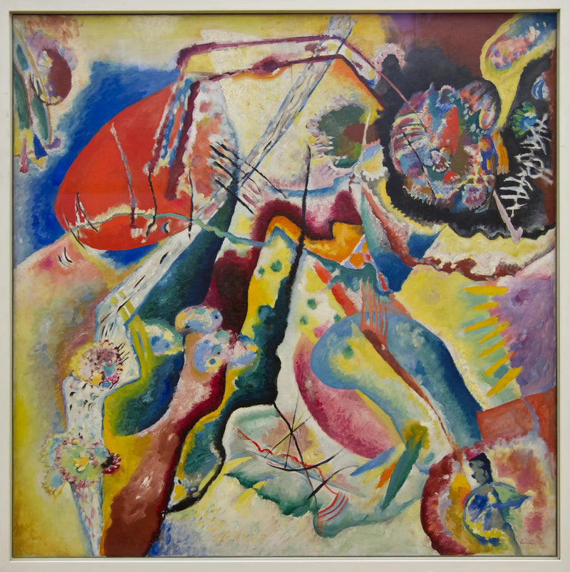 Pintura com mancha vermelha - Vassily Kandinsky