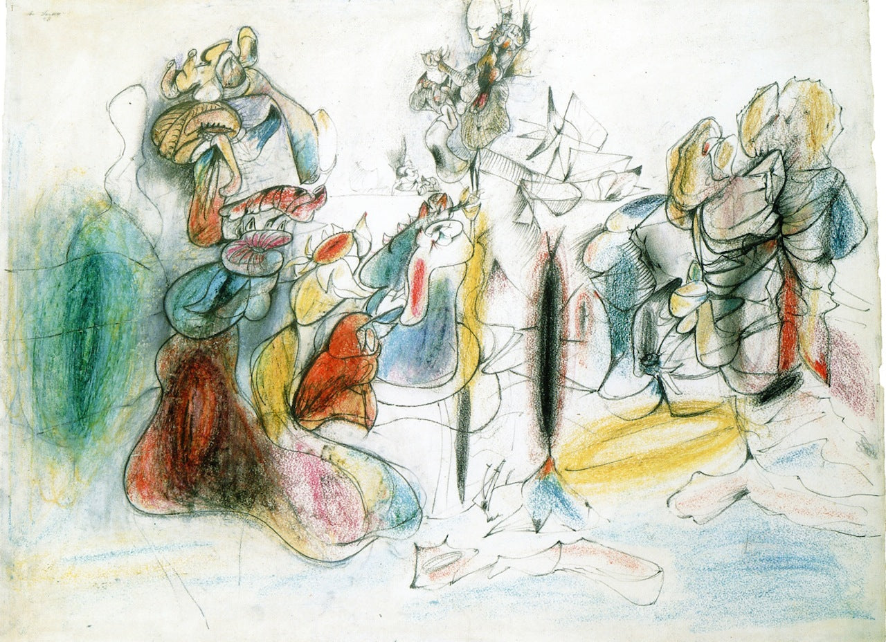 Tableau d'anatomie - Arshile Gorky image 1 copie de tableau peinte à la main