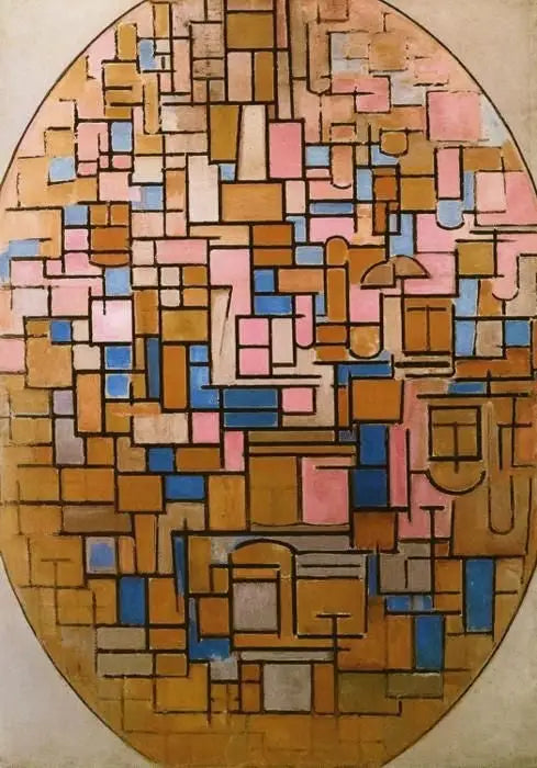 Quadro III: Composição oval - Piet Mondrian