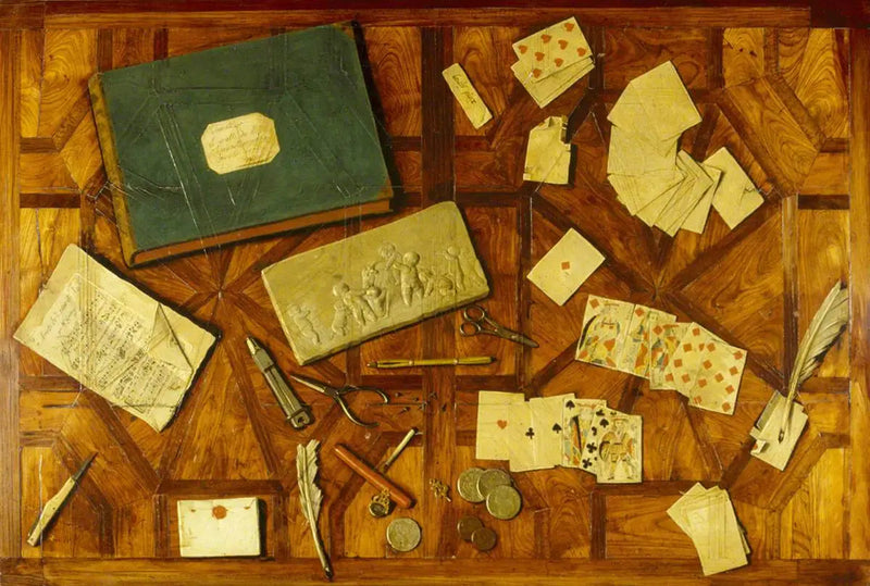Mesa em trompe-l'œil - Louis-Léopold Boilly