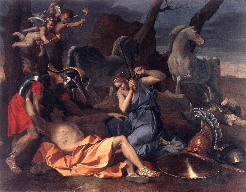 Tancrède e Hermínia - Nicolas Poussin