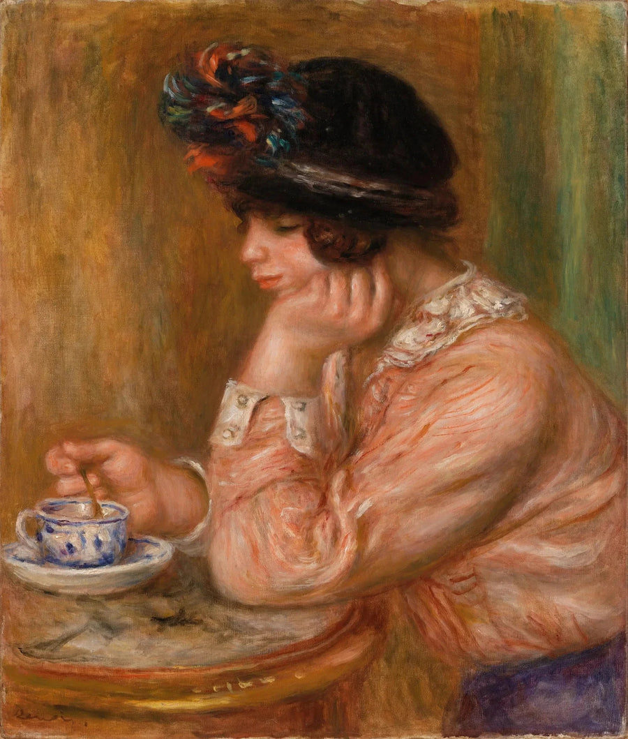Xícara de chocolate (A Xícara de chocolate) - Pierre-Auguste Renoir