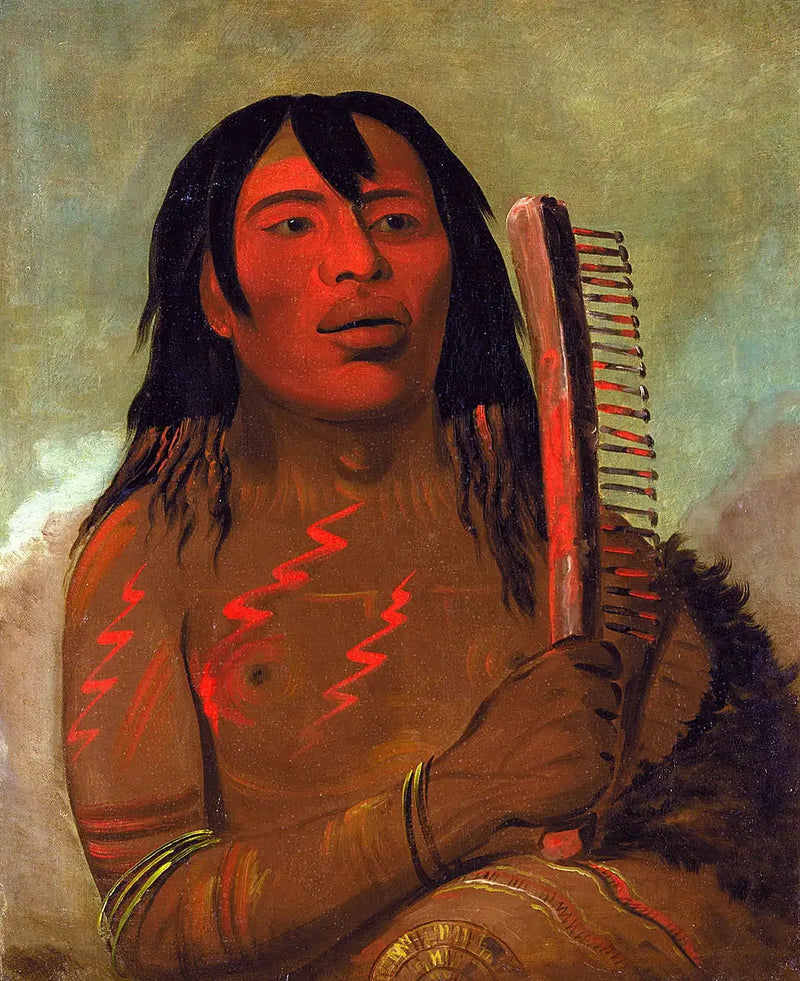 Tcha-dés-sa-ko-máh-pee, a criança do urso - George Catlin