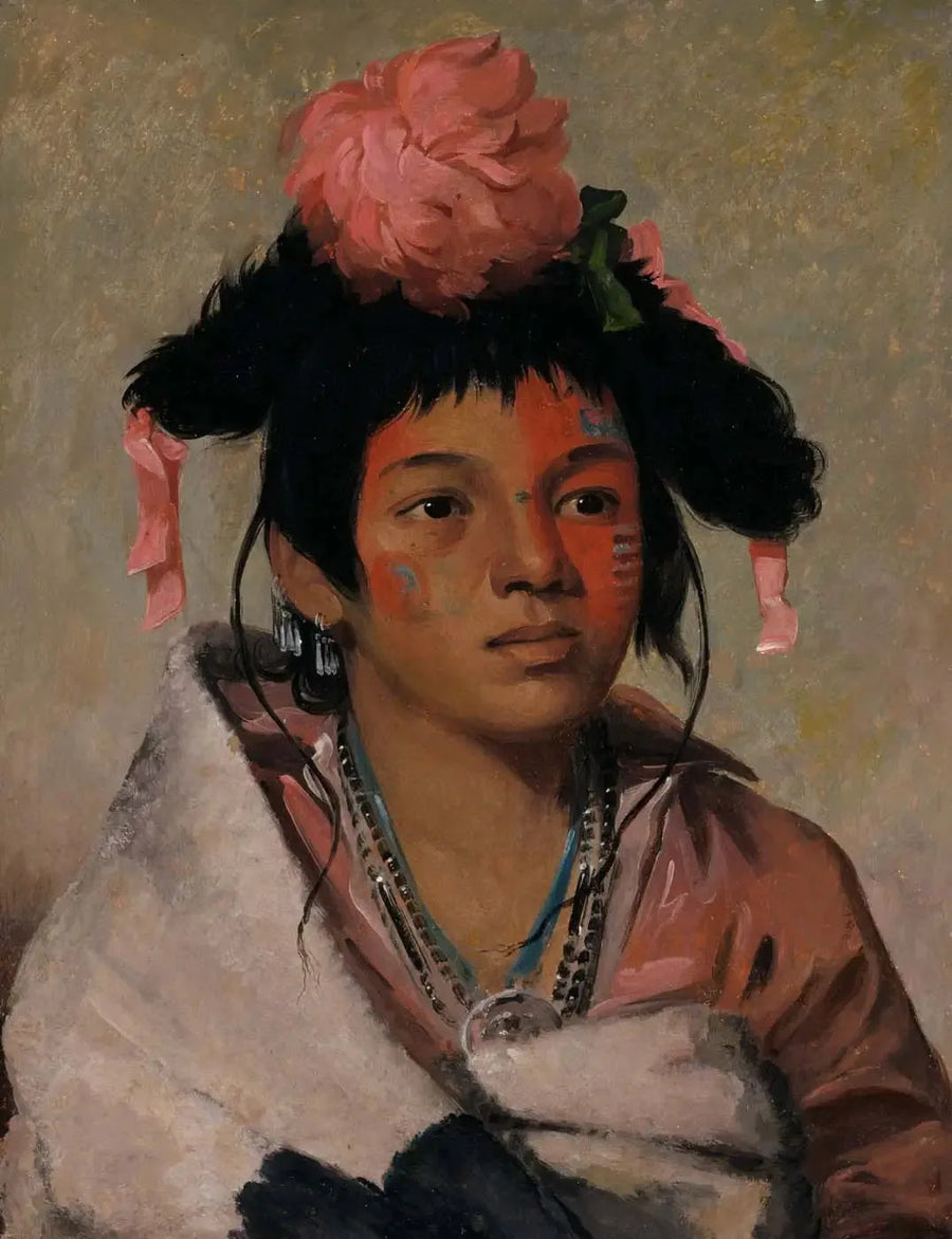 Tcha-káuk-o-ko-máaugh, grande chefe, um rapaz - George Catlin
