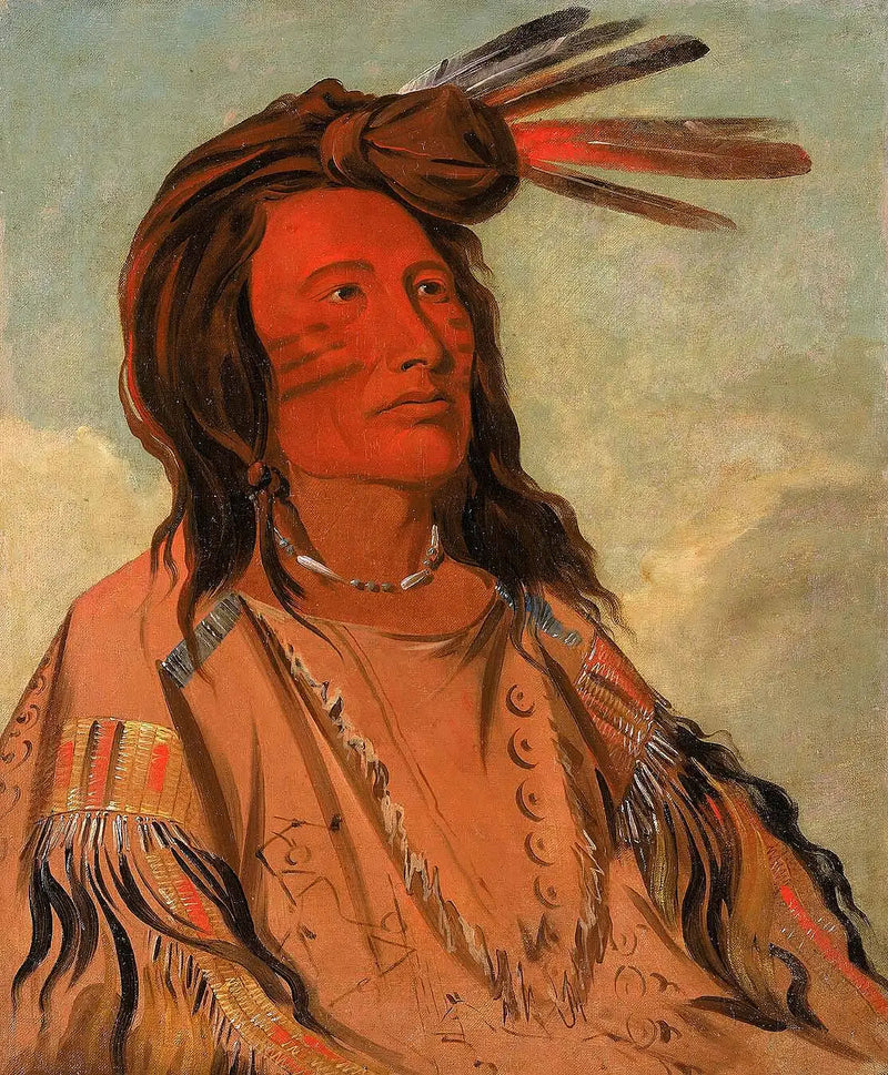 Tchán-dee, Tabaco, um chefe Oglala - George Catlin