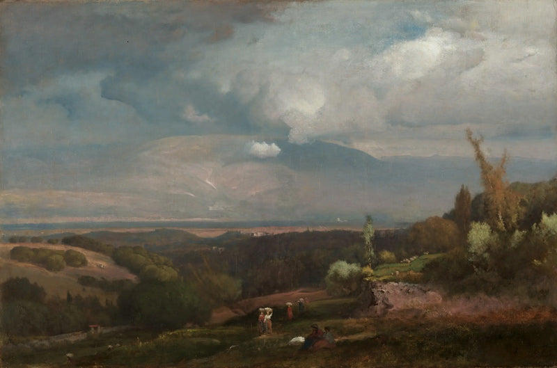 Tempestade se aproximando das colinas de Alban - George Inness