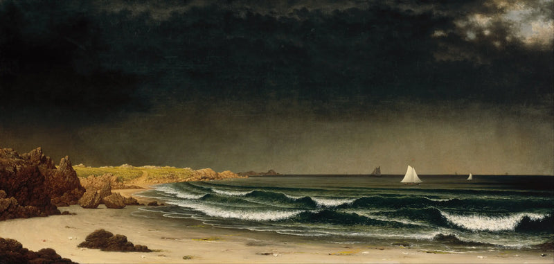 Tempestade se aproximando: praia perto de Newport - Martin Johnson Heade