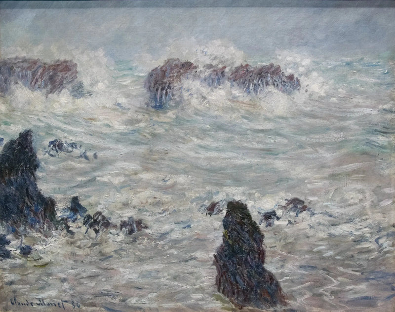 Tempestade, Côtes de Belle-Ille W1116 - Claude Monet
