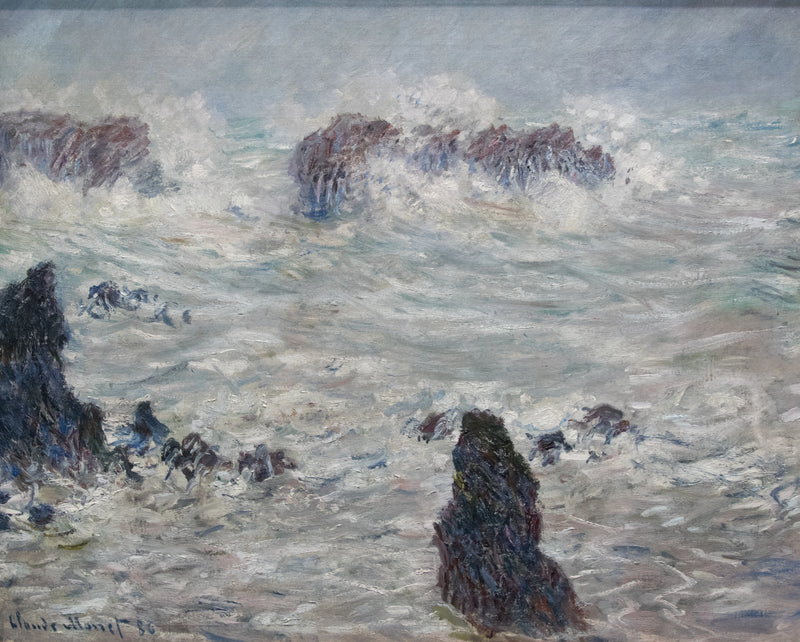 Tempestade, Côtes de Belle-Ille W1116 - Claude Monet