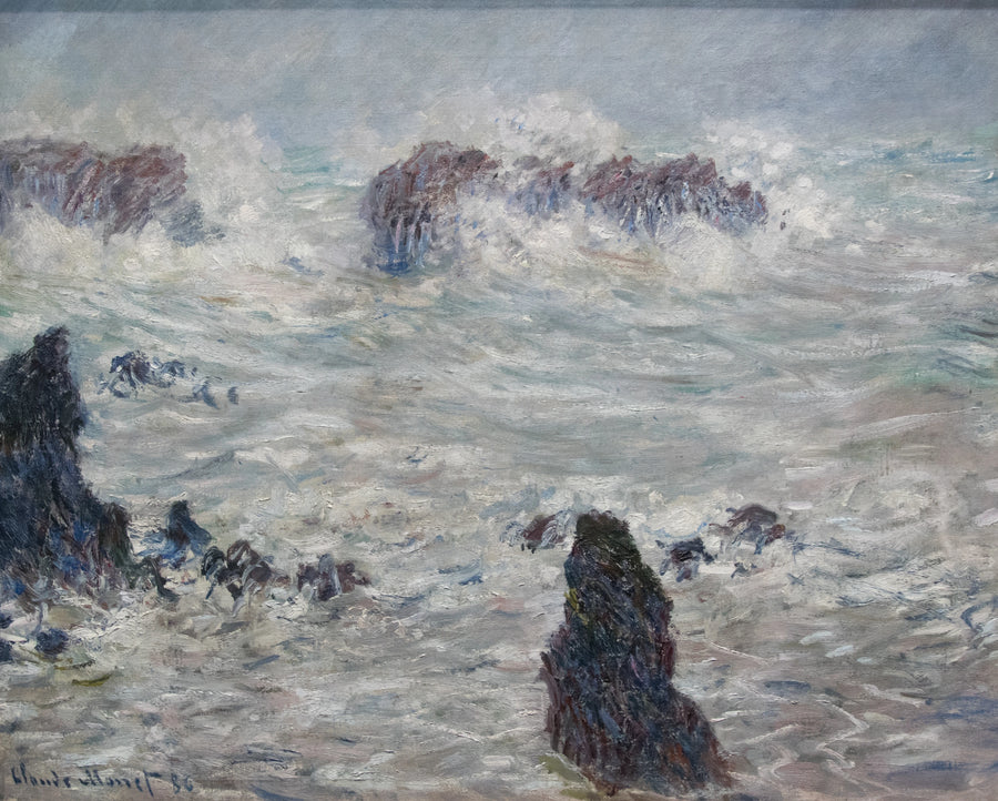 Tempestade nas Costas de Belle-Île - Claude Monet