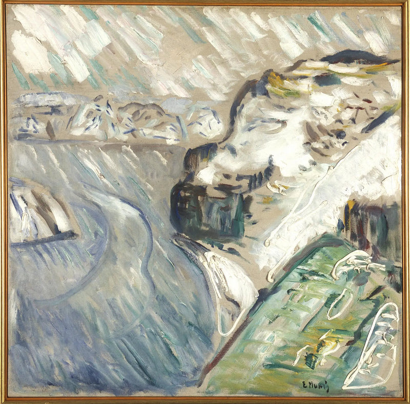 Tempestade de neve no mar - Edvard Munch