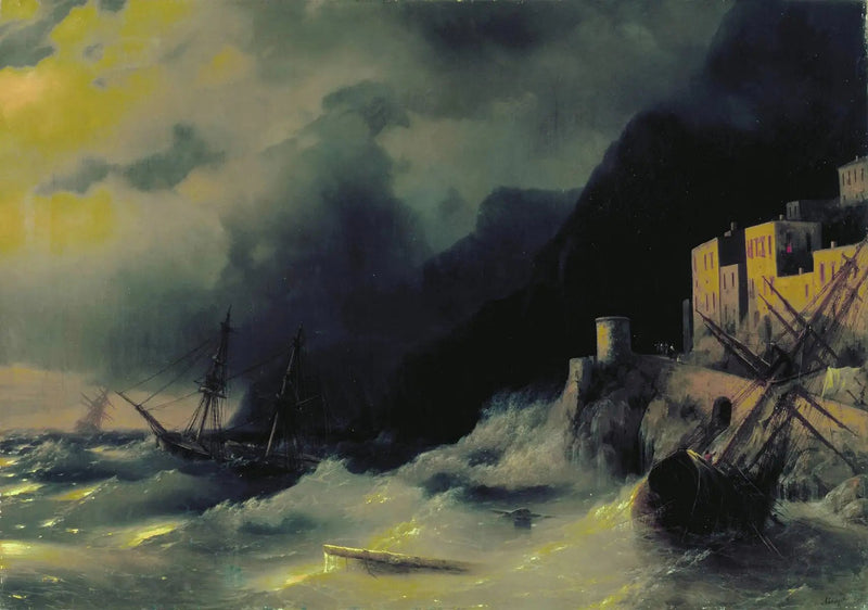 Tempestade no mar - Ivan Aivazovsky