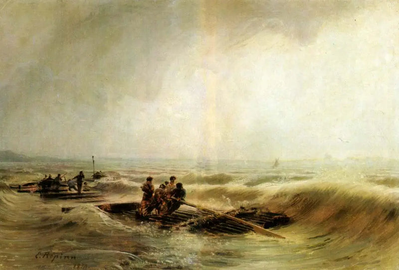 Tempestade sobre o Volga - Ilya Repin