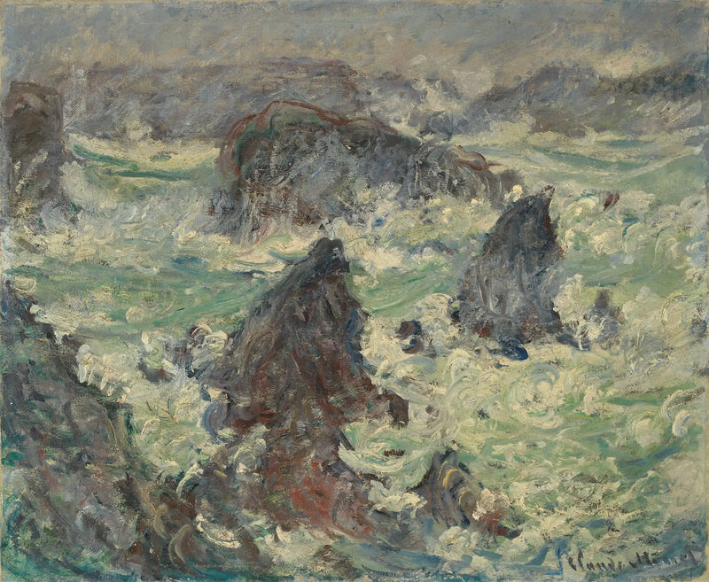 Tempestade nas Costas de Belle-Île - Claude Monet