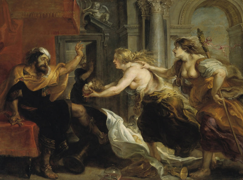 Térée confrontada com a cabeça de seu filho Itys - Peter Paul Rubens