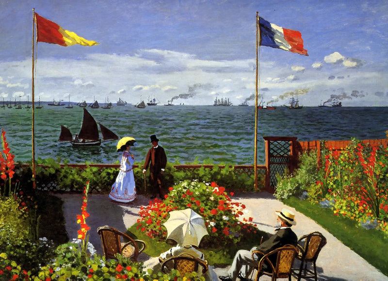 Terraço em Sainte-Adresse - Claude Monet