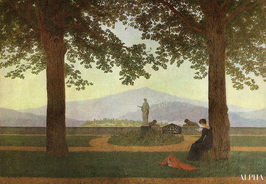 Terrasse de jardin - Caspar David Friedrich - Reproductions de tableaux et peintures haut de gamme