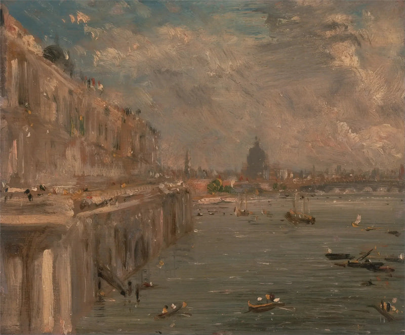 Terraço de Somerset House a partir da ponte de Waterloo - John Constable